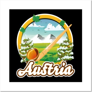 Austria travel logo Posters and Art